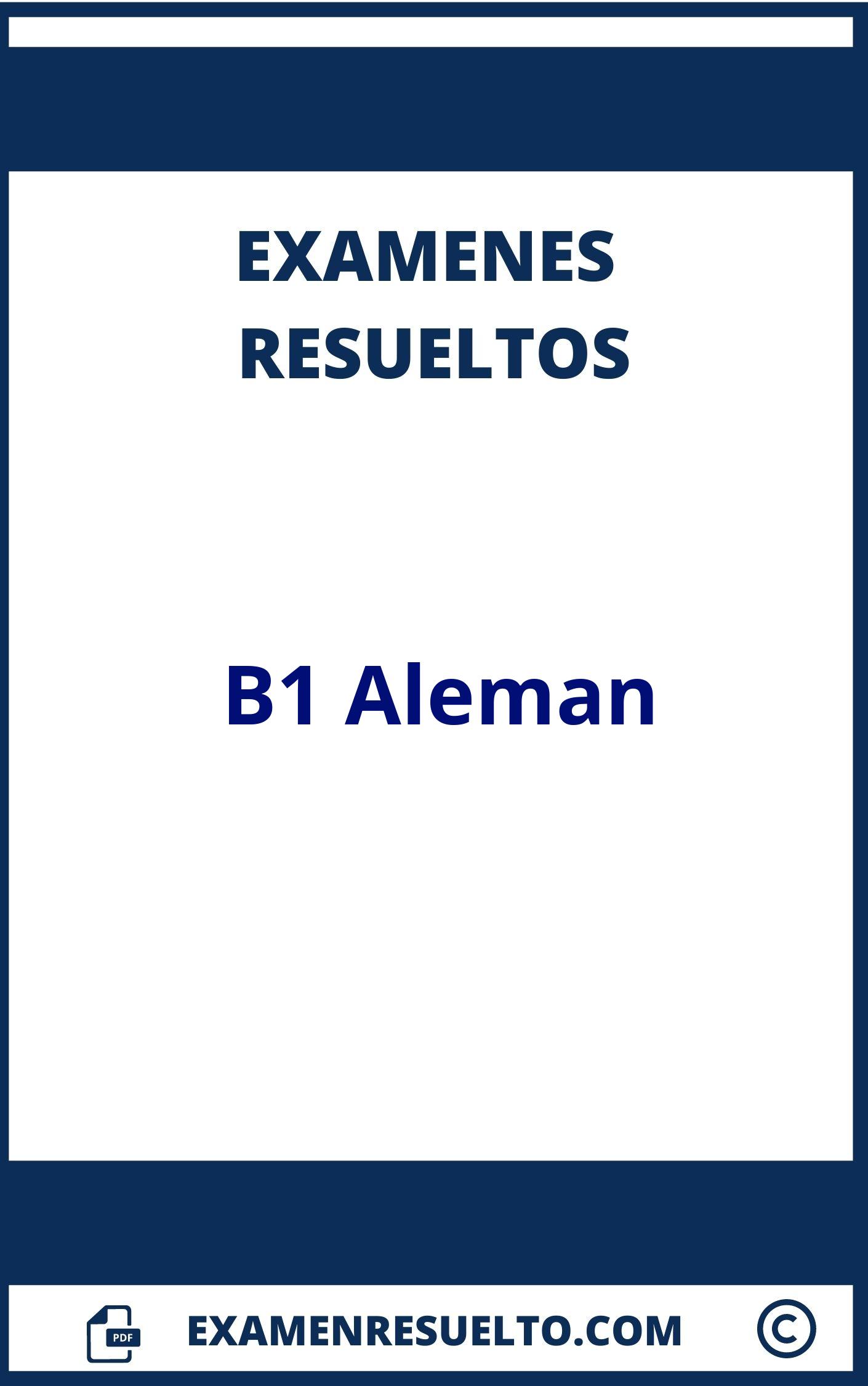 Examen B1 Aleman Resuelto