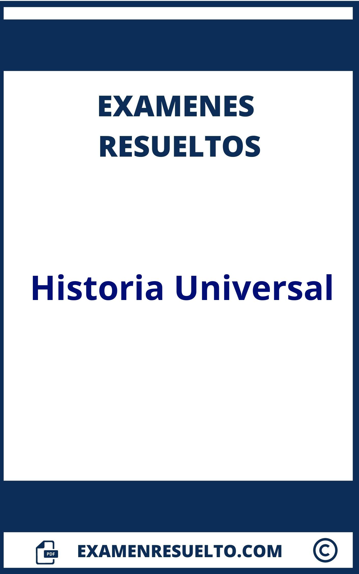 Examen Historia Universal Resuelto 】2024