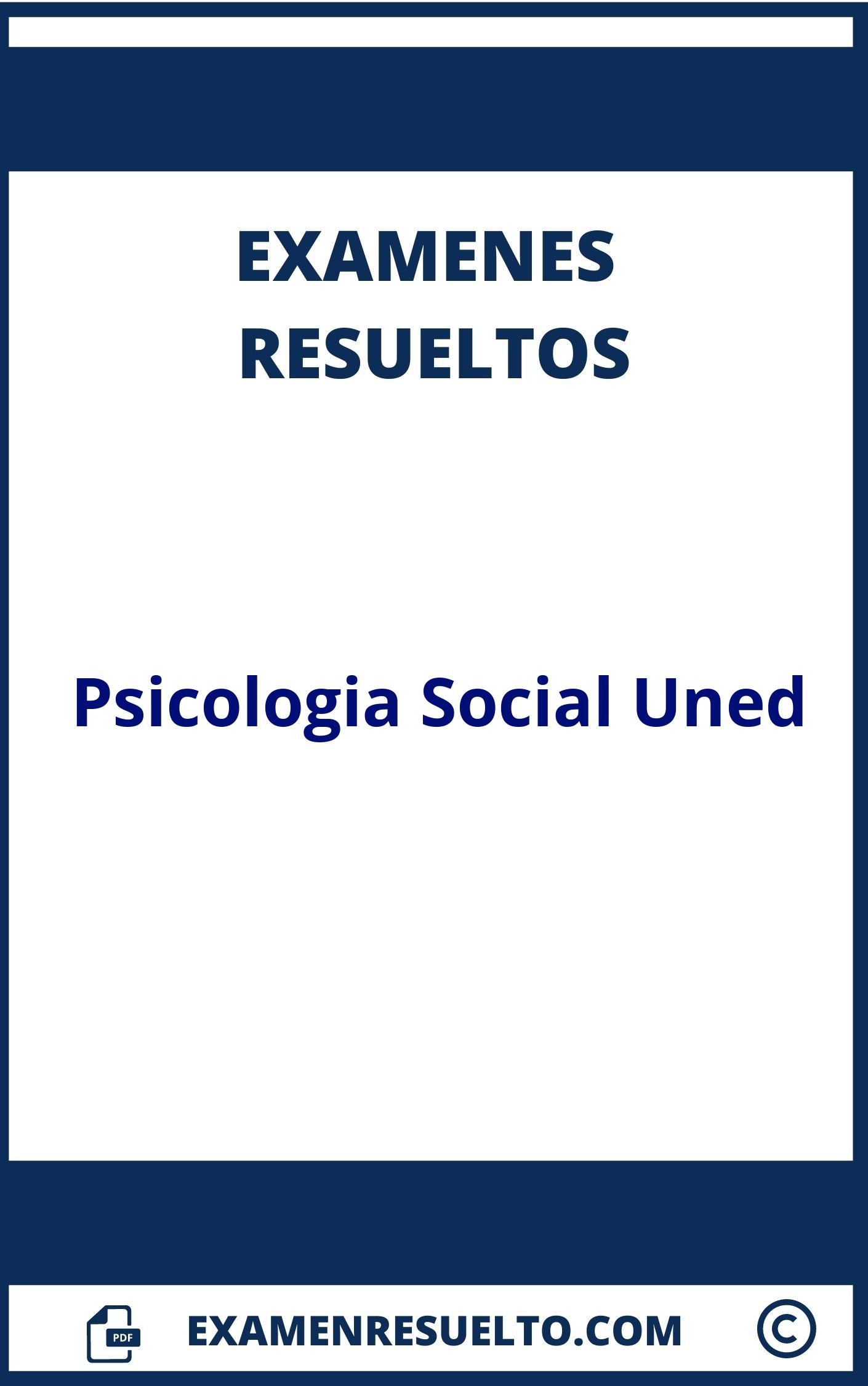 Examen Psicologia Social Uned Resuelto