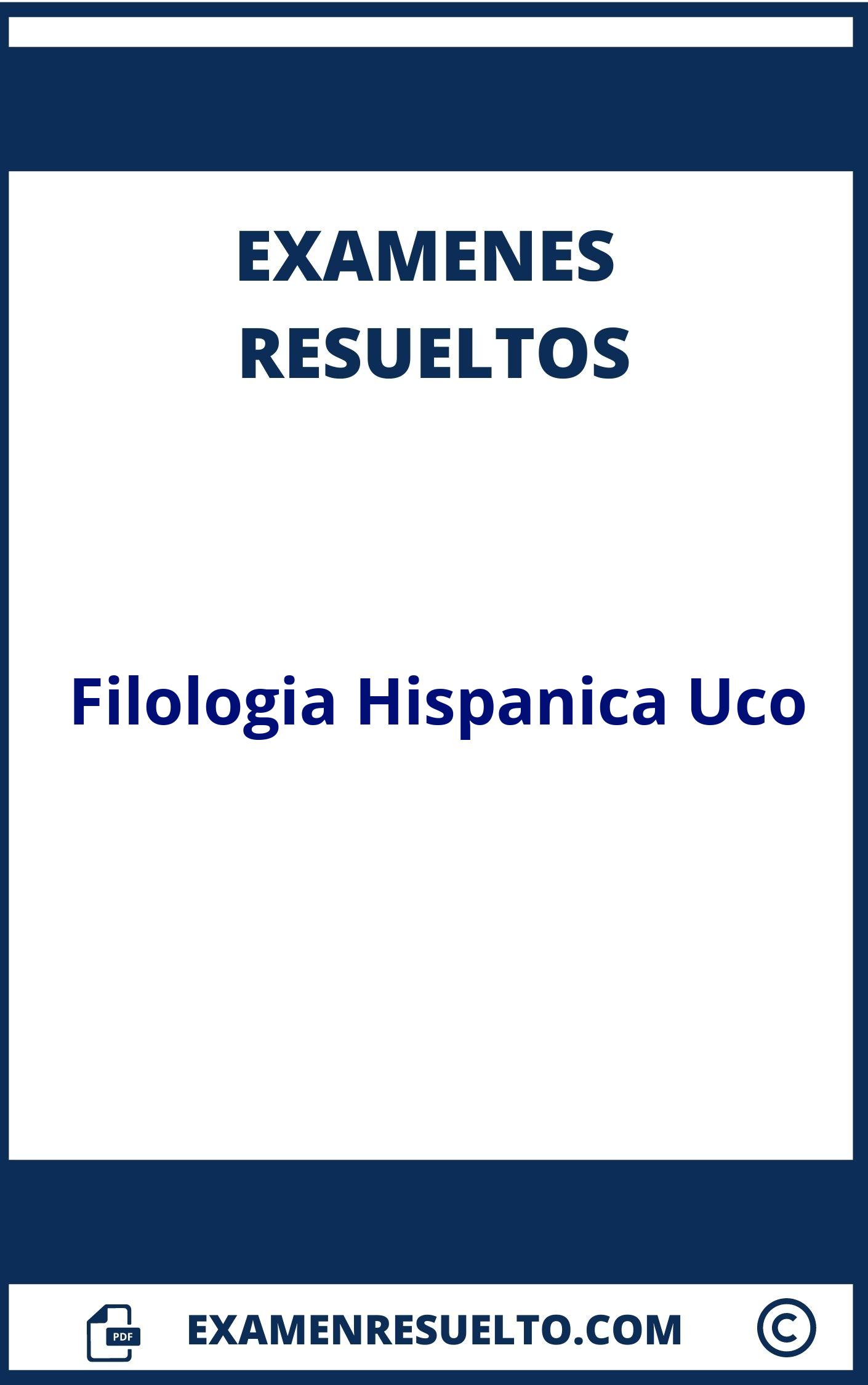 Examenes Filologia Hispanica Uco Resueltos