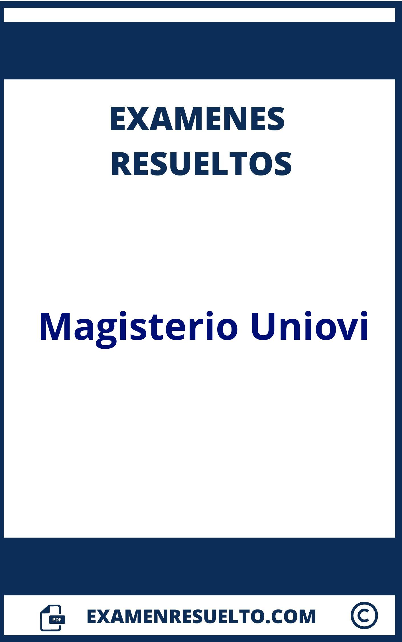 Examenes Magisterio Uniovi Resueltos