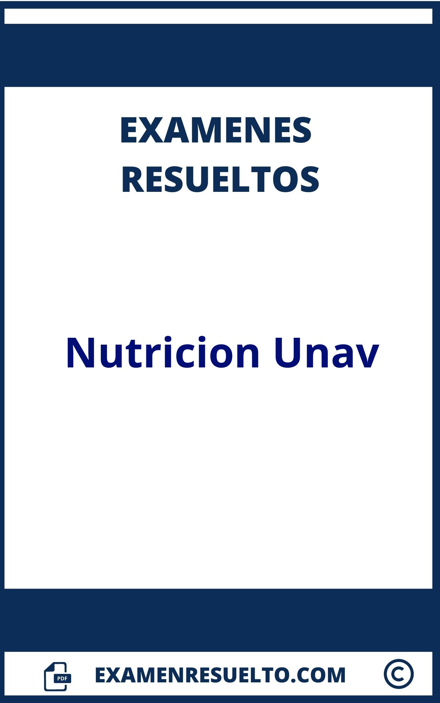 Examenes Nutricion Unav Resueltos