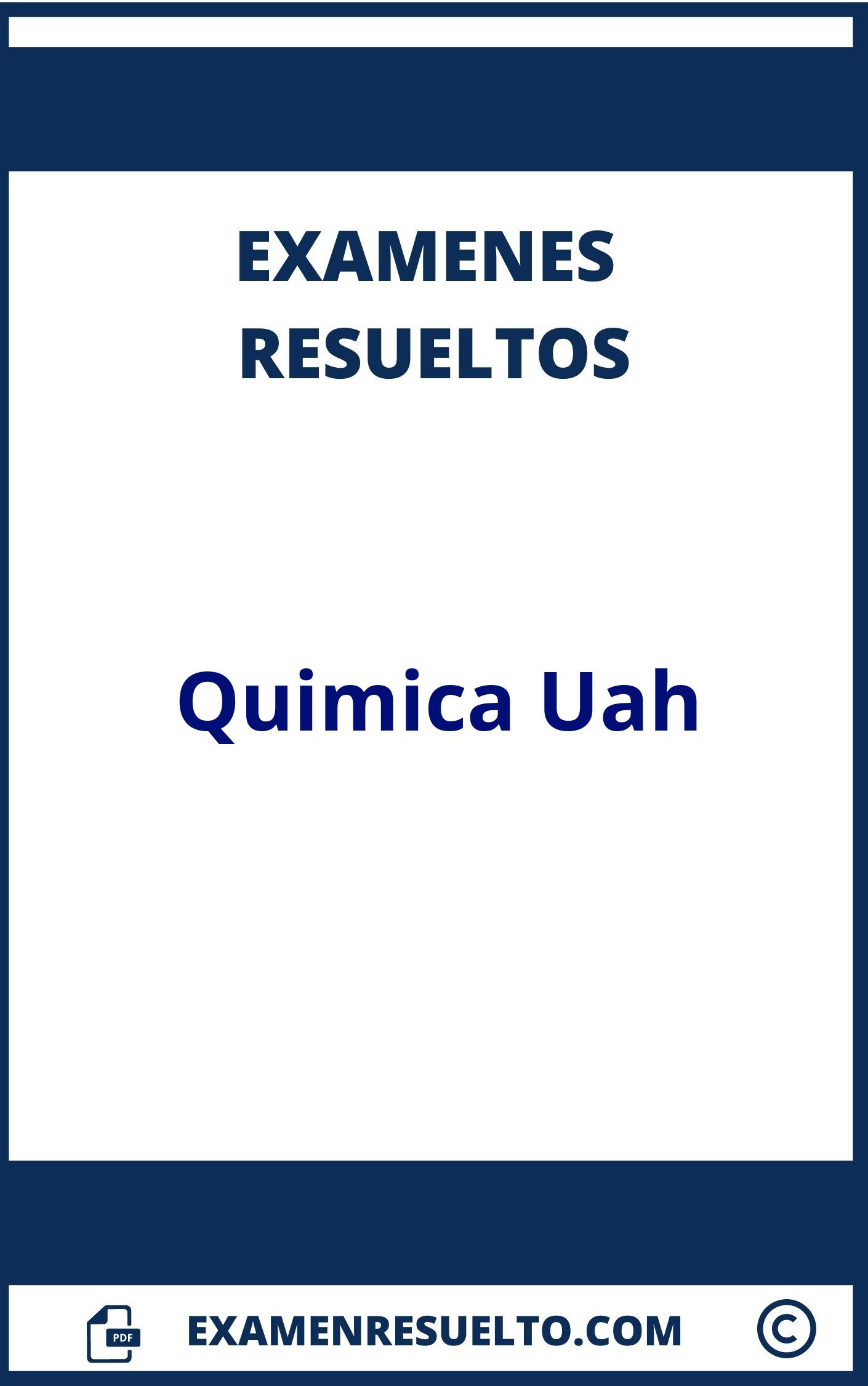 Examenes Quimica Uah Resueltos