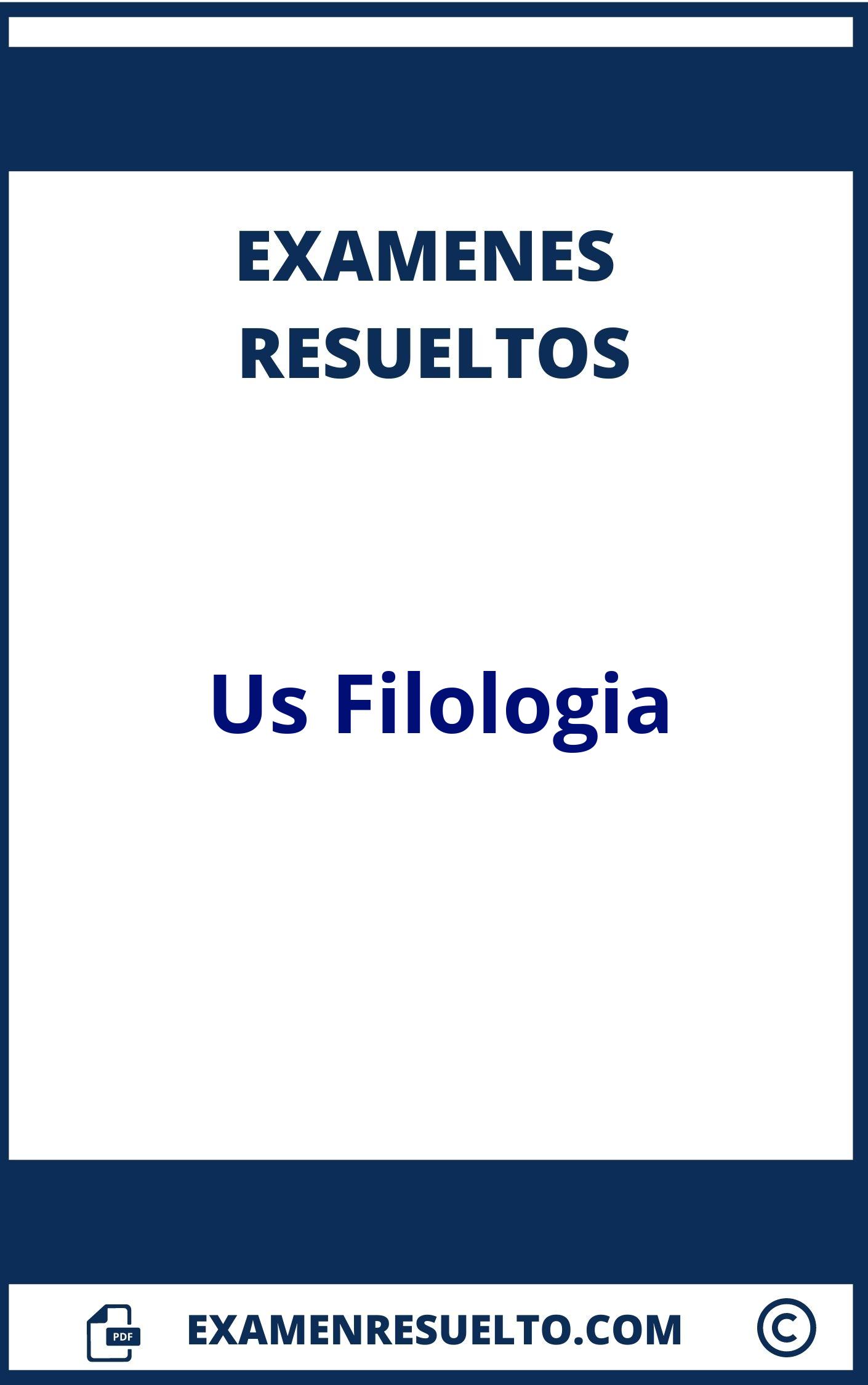 Examenes Us Filologia Resueltos